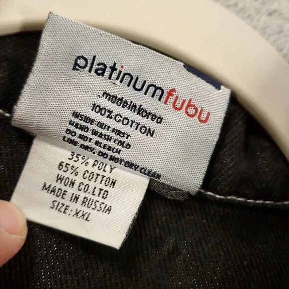 Vintage Fubu Platinum Mohammed Ali Jacket Mens 2XL Y2K Boxing Hip Hop Trucker - Picture 12 of 15